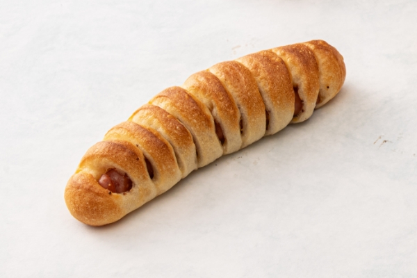 ソーセージと粒マスタードのバトン