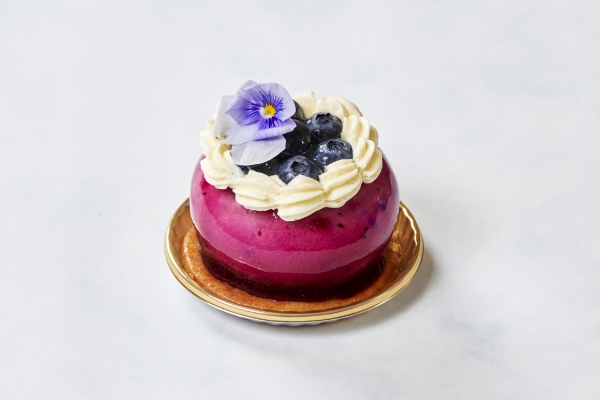 ブルーベリーのレアチーズムース